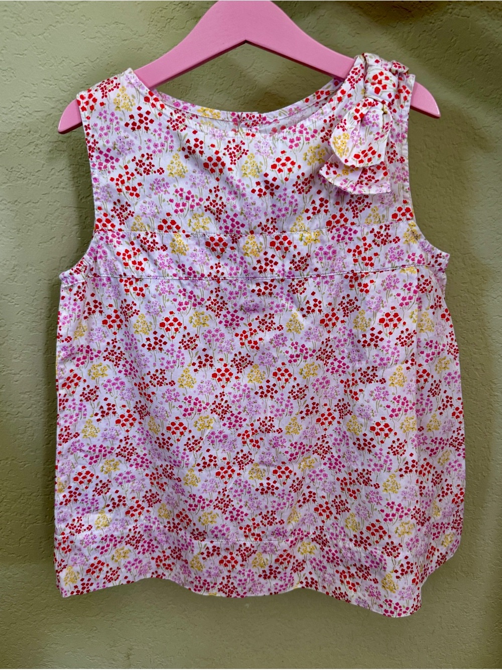 Jacadi Paris sleeveless floral blouse or dress